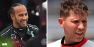 Lewis Hamilton and Denny Hamlin (Images: All via Getty)